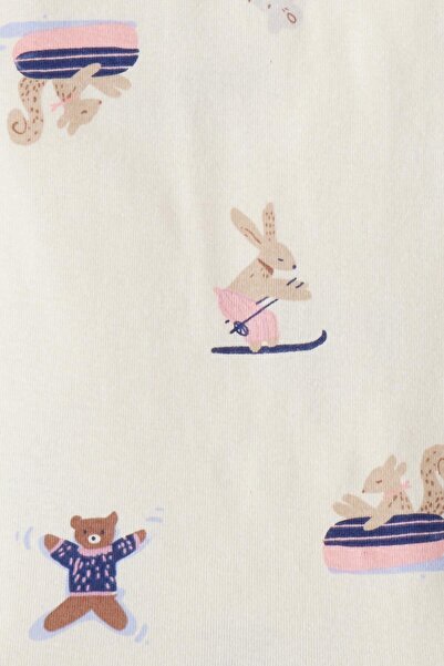 Carter's Girl's Ecru Pajama Set