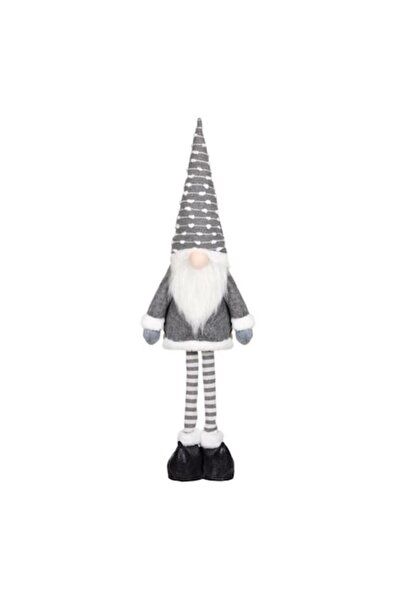 OEM Christmas Gnome Figurine with Moving Body, Gray Fur Hat, 89 cm (DCJ221)