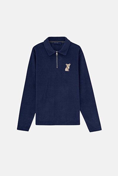 WWF Market Koala Polo Yaka Polar - Navy Blue