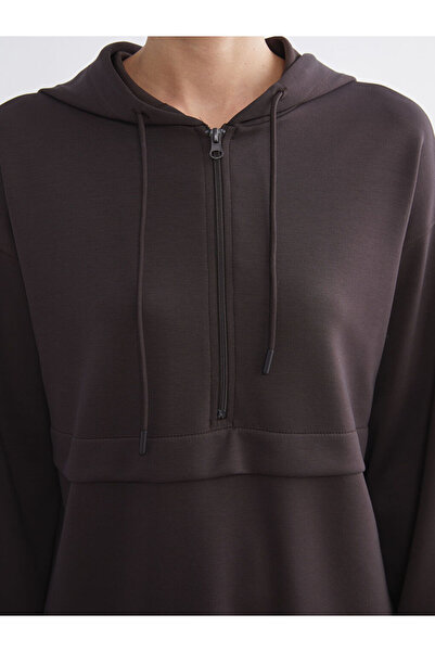 LC Waikiki Brown Loose Fit Women's Hoodie