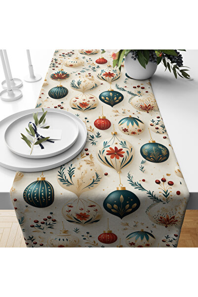 Filamente Digital Printed Runner - New Year / Christmas Patterned - 140X40 cm