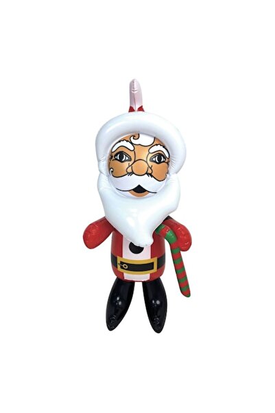 OEM Figurină gonflabilă Moș Crăciun cu baston de bomboane 60 cm