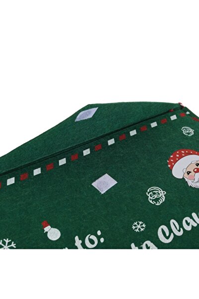 OEM Christmas felt envelope decoration, green, 'Letter To: Santa Claus', 30x20 cm