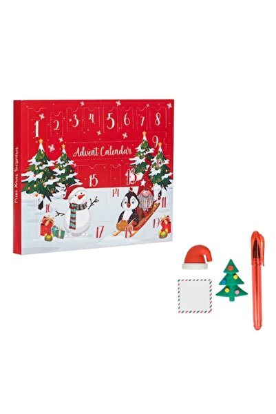 OEM Set calendar de Advent cu accesorii școlare, multicolor