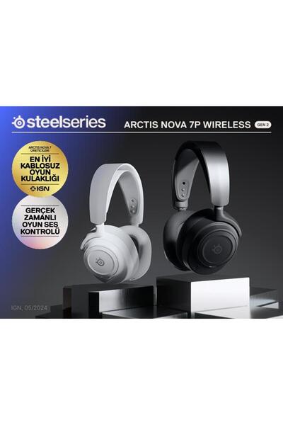 SteelSeries Arctis Nova 7P Gen2 Kablosuz Beyaz Gaming Kulaklık