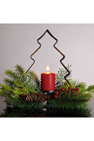 OEM Suport decorativ de Crăciun cu brad metalic, conuri de pin și fructe de p...