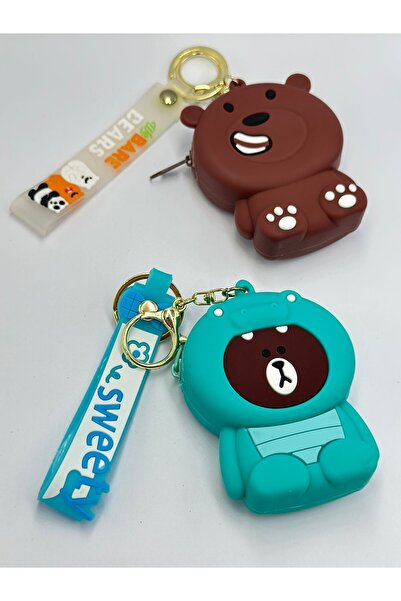 MyladyAccessoriess Breloc portofel cu ursuleț drăguț verde