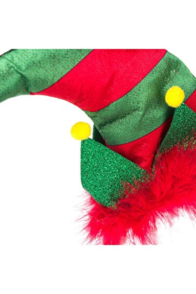 OEM Christmas Hair Wreath - Gnome Hat with Red Feathers