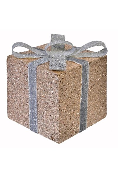 OEM Ornament de Crăciun, Spumă, Bej/Argintiu, 13x13x15 cm