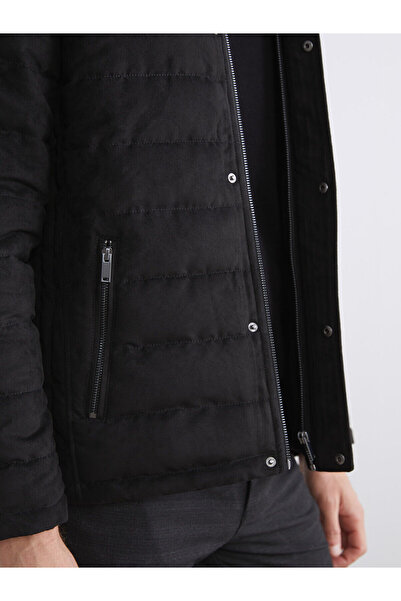 LC Waikiki Ανδρικό παλτό από σουέντ με γιακά με λεπτή εφαρμογή