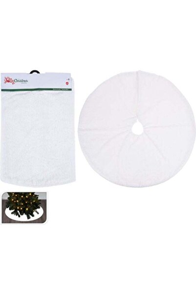 Homesmiths Christmas Tree Skirt For Decor White 90x90cm