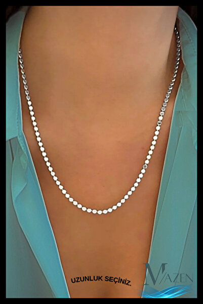 MAZEN قلادة من الفضة الإسترليني عيار 925 |   تغطية VIP |   خيارات بأطوال 45 س...