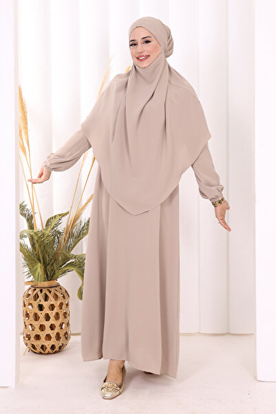 Bym Fashion Sufleli Dress Set 6044 Mink