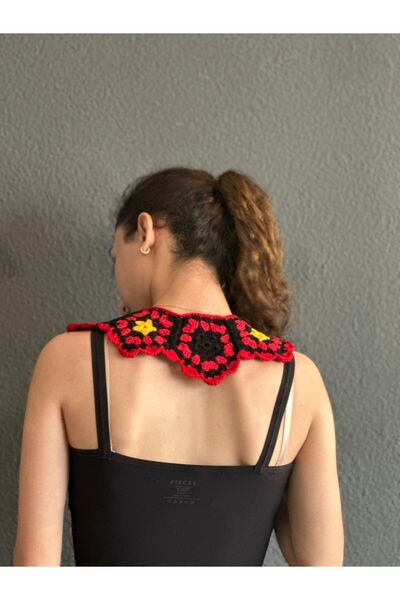 Gönülden Tasarım Hand Knitted Motif Women's Shirt Clothing Accessory Collar