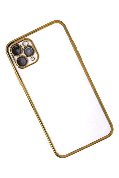 NewFace Nrtmsa iPhone 11 Pro Max Case with Lens Silicone (191103) - Gold
