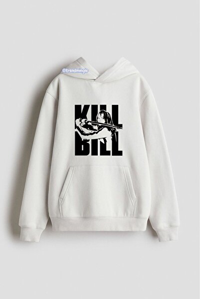 DEEFWEAR Λευκό Kill Bill με τύπωμα oversized Hoodie Unisex Φούτερ-Trendmingle