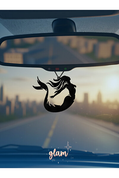 GLAM DEKORASYON Deniz Kızı Okyanus Temalı, Plastik Dikiz Aynası Araba Dekoru ...