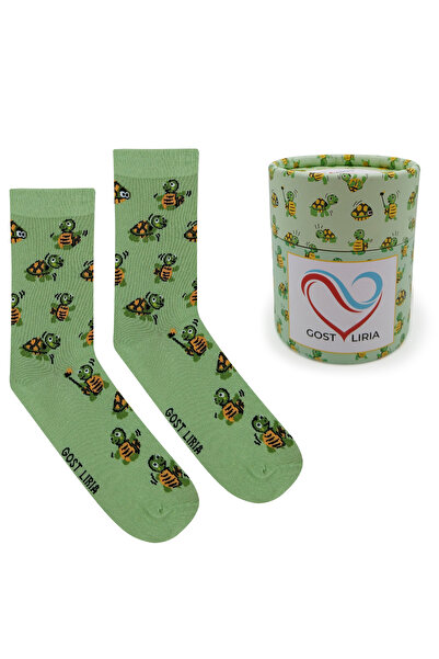 GOST LİRİA Tortoise Socks – Desenli Unisex Soket Çorap