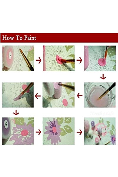 MATTELOT TOYS Paint by numbers set, Sunflower in vase, Picture 40 x 50 cm