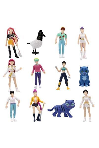 victiny Set of 6 Demon Hunter figurines 10.5 cm multicolor