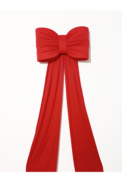 Insolito Custom Funda Craciun din lycra rosie 200x90 cm cu panglici 3.5 m