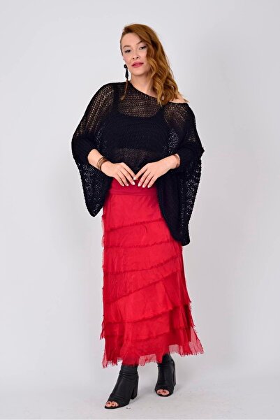 EREN STYLE Italian 2 Size Slimming Layered Silk Skirt & Strapless Dress