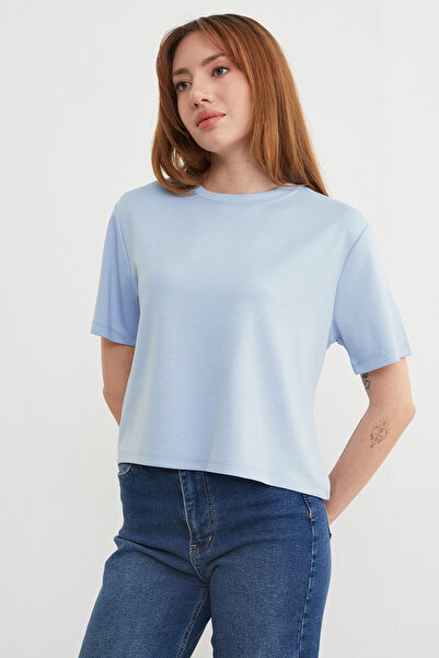 Fulla Moda basic Tricou modal cu guler bicicletă