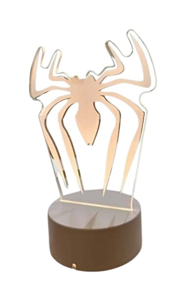 Generic Spiderman LED Night Lamp Fun Yellow Light for Kids & Teens, Cool Room...