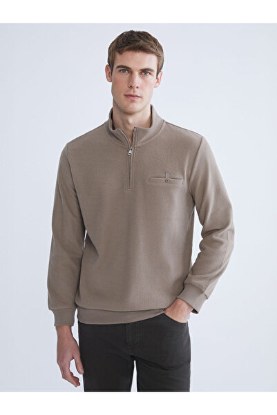 LC Waikiki Zippered Funnel Neck Men's Sweatshirt