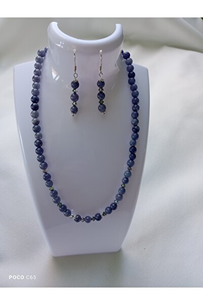 OEM Special jewelry set 925 Silver and Angelite stones