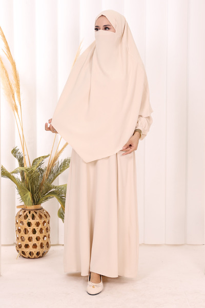 Bym Fashion Sufleli Dress Set 6044 Stone