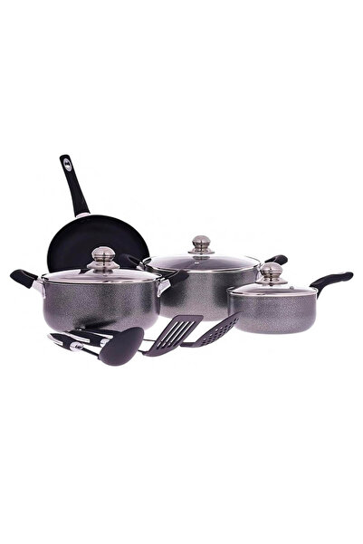 Sweet Home Non-Stick Cookware Set, Black 10 Pcs