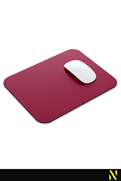 nilizma Burgundy Colored Ergonomic Mouse Pad with Non-Slip Surface for Home and Office Use Mouse Mat Mousepad