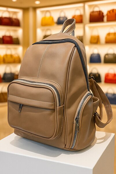 Newish Polo Donna Backpack-Washed Faux Leather
