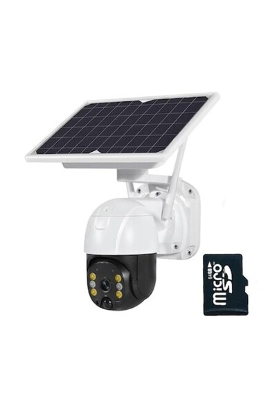 OEM 4G Wireless Solar Security Camera with SIM, 8W Solar Panel, 355° PTZ, IP65, 64GB