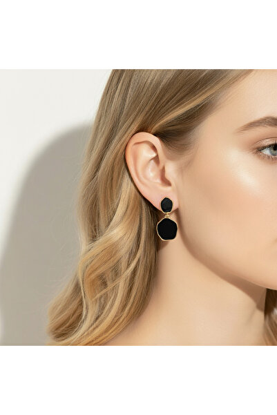 Candy Nuveria Mineli Sallantılı Altın Kaplama Küpe