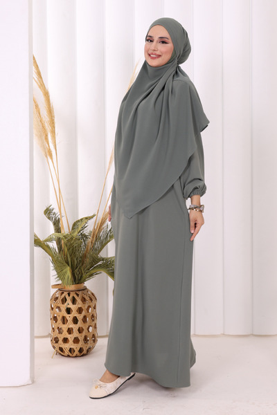 Bym Fashion Sufleli Dress Set 6044 Mint