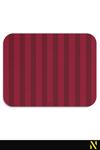 nilizma Burgundy Colored Striped Ergonomic Mouse Pad with Non-Slip Surface for Home and Office Use Mouse Mat Mousepad