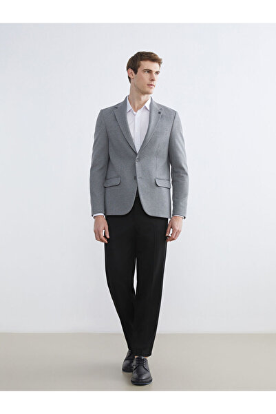 LC Waikiki Сірий блейзер Slim Fit для чоловіків