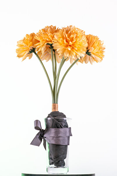 BYSHOME باقة زهرة الأقحوان الاصطناعية الفاخرة المكونة من 7 فروع زهرة صناعية ل...