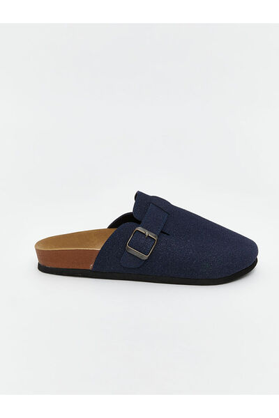 LC Waikiki Ανδρικές παντόφλες με εμφάνιση ναυτικού μπλε σουέντ