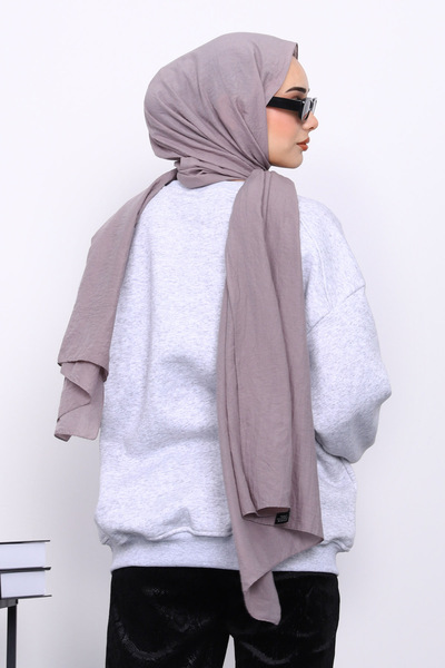 İmajButik Gray Crew Neck Three Thread Sweat