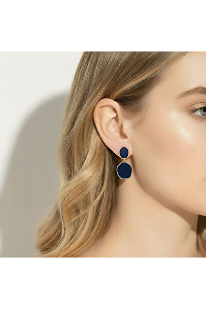 Candy Nuveria Mineli Sallantılı Altın Kaplama Küpe