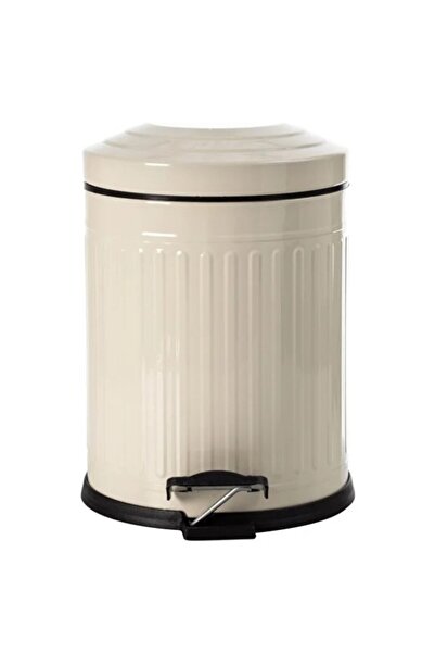 Begin Power Vintage 12 Lt Trash Can with Soft Close Lid for Office Kitchen Bathroom Balcony Cream