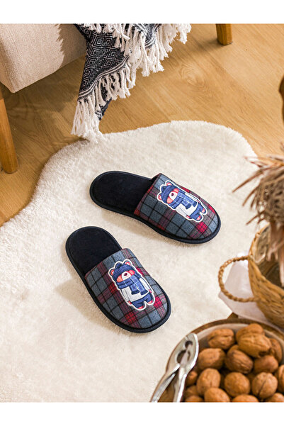 LC Waikiki Ανδρικές παντόφλες Red Bear με τύπωμα