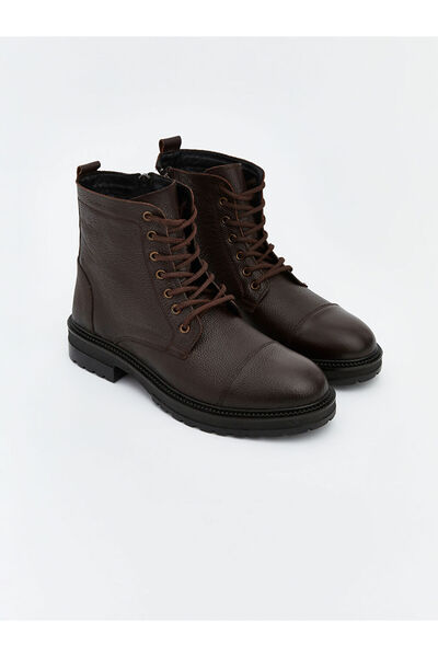 LC Waikiki Lcw Steps Brown Genuine Leather Men's Boots