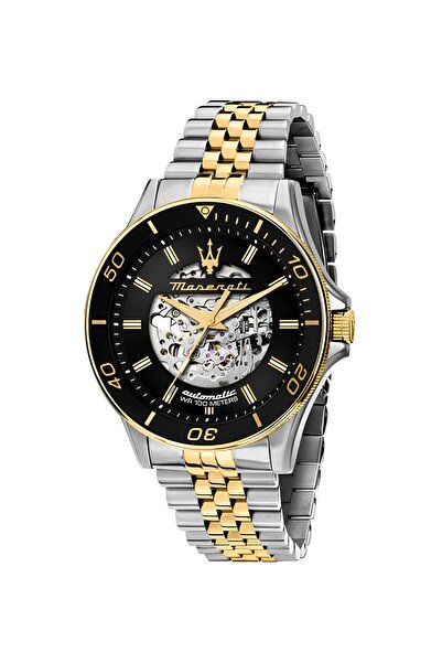 Maserati R 8823140010   - 10 Atm Waterproof Skeleton Dial Glass Automatic Mechanism Cel