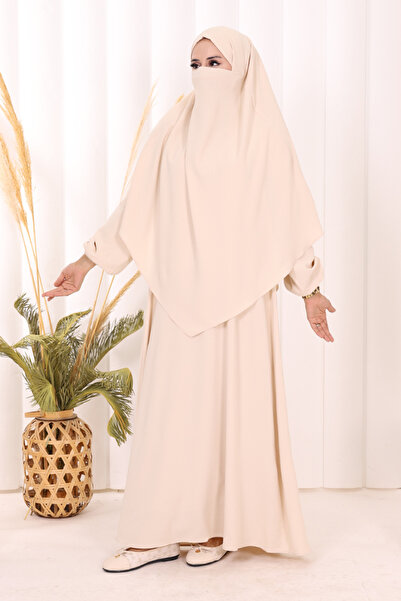 Bym Fashion Sufleli Dress Set 6044 Stone