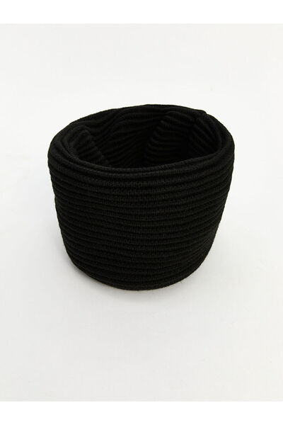 LC Waikiki Black Basic Men's Neck Collar