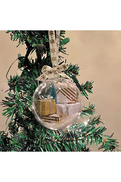 OEM Transparent Christmas bauble for crafts 20 cm